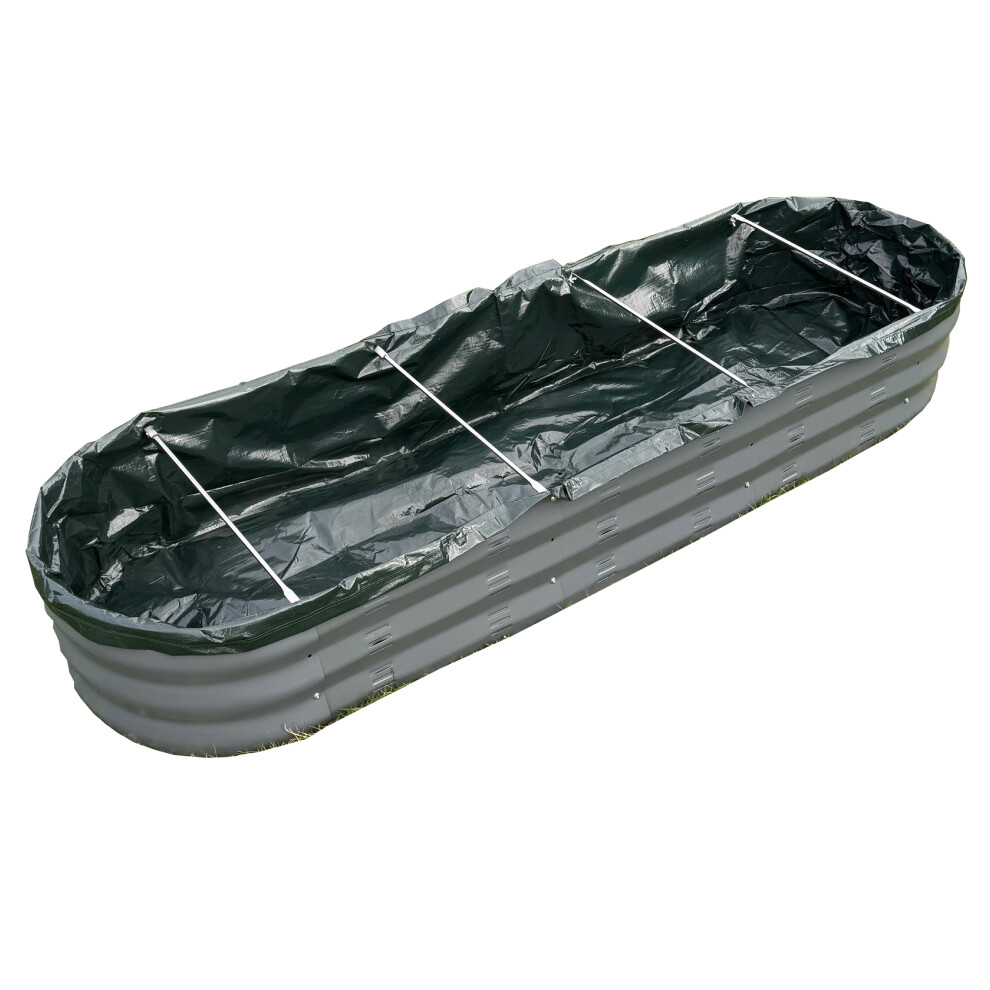 Selections Liner For Oval Metal Raised Vegetable Bed (170Cm) Green