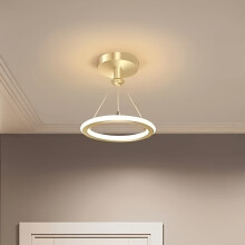 (Golden) Modern Mini LED Pendant Light - Adjustable 3000K-6000K, Sleek Metallic Finish