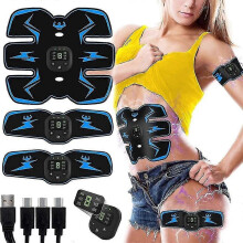 Ems Muscle Toning Belt Electric Abs Stimulator Trainer Abdominal Exerciser Gym Fitness Workout