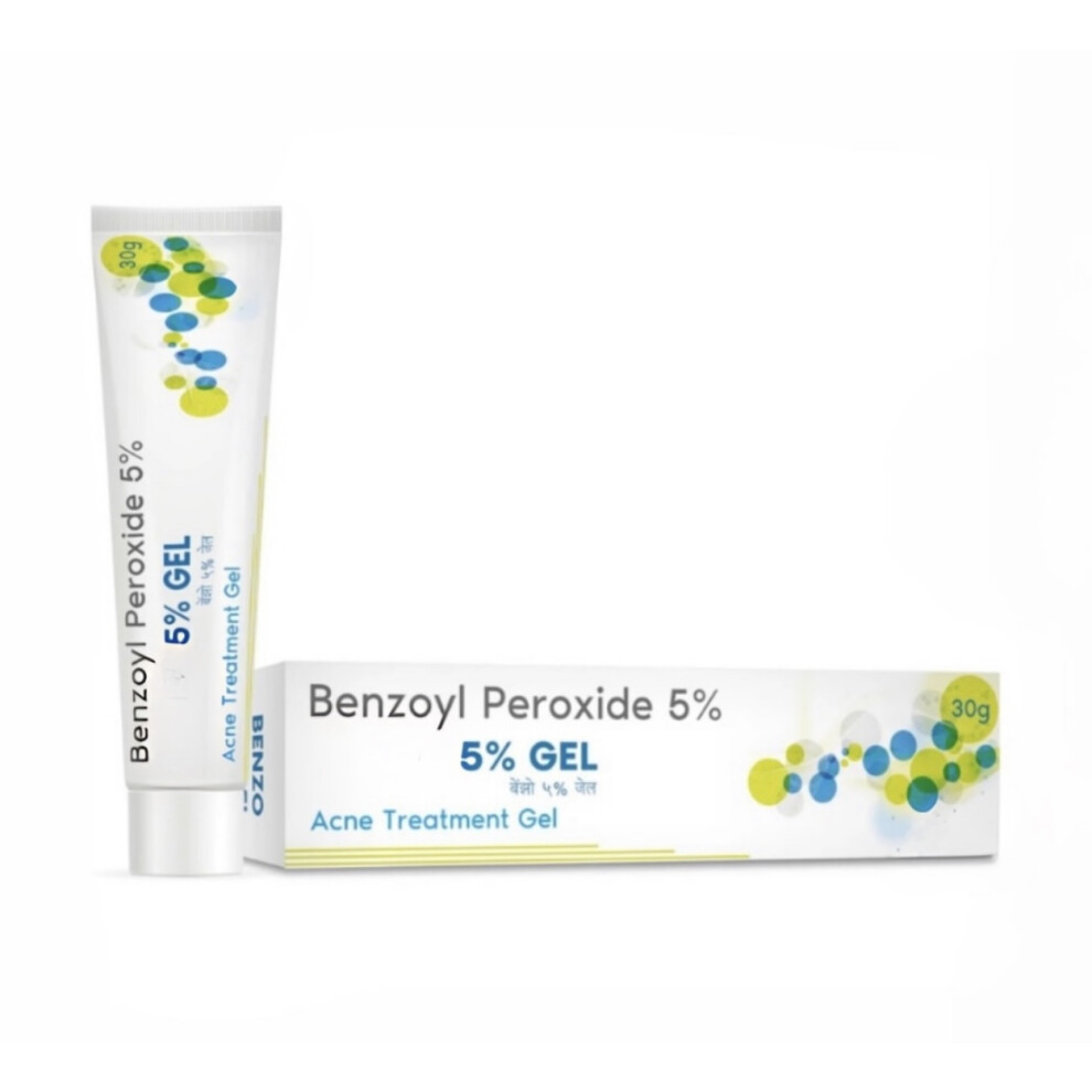 Face Gel For Acne & Spot Treatment With 5% Benzoyl Peroxide 30g