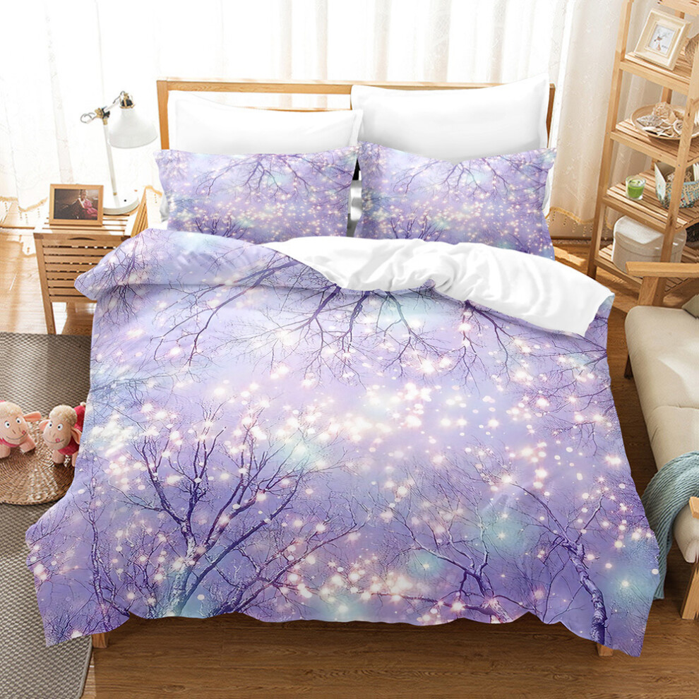 (6, 135*200 Two-piece Set) New American Art Pattern Series Three-piece Set of Furrowed Sheets and Quilt Cover Bedding Set-image-OPC-PGN9PYJ-NEW