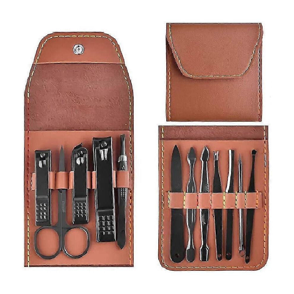 12 Pcs Nail Clippers Set Stainless Steel Nail Clipper,professional Nail Scissors Grooming Pedicure Kit Manicure,cuticle Remover Tools