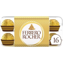 Ferrero Rocher Chocolate Pralines Gift Box 16 Pieces 200g (Pack Of 1)