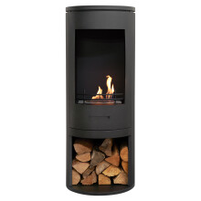 Sureflame Barilo Bio Ethanol Stove - Matte Black (BEF0023) | 3kW, 1.5L Burner, Freestanding, Open Front