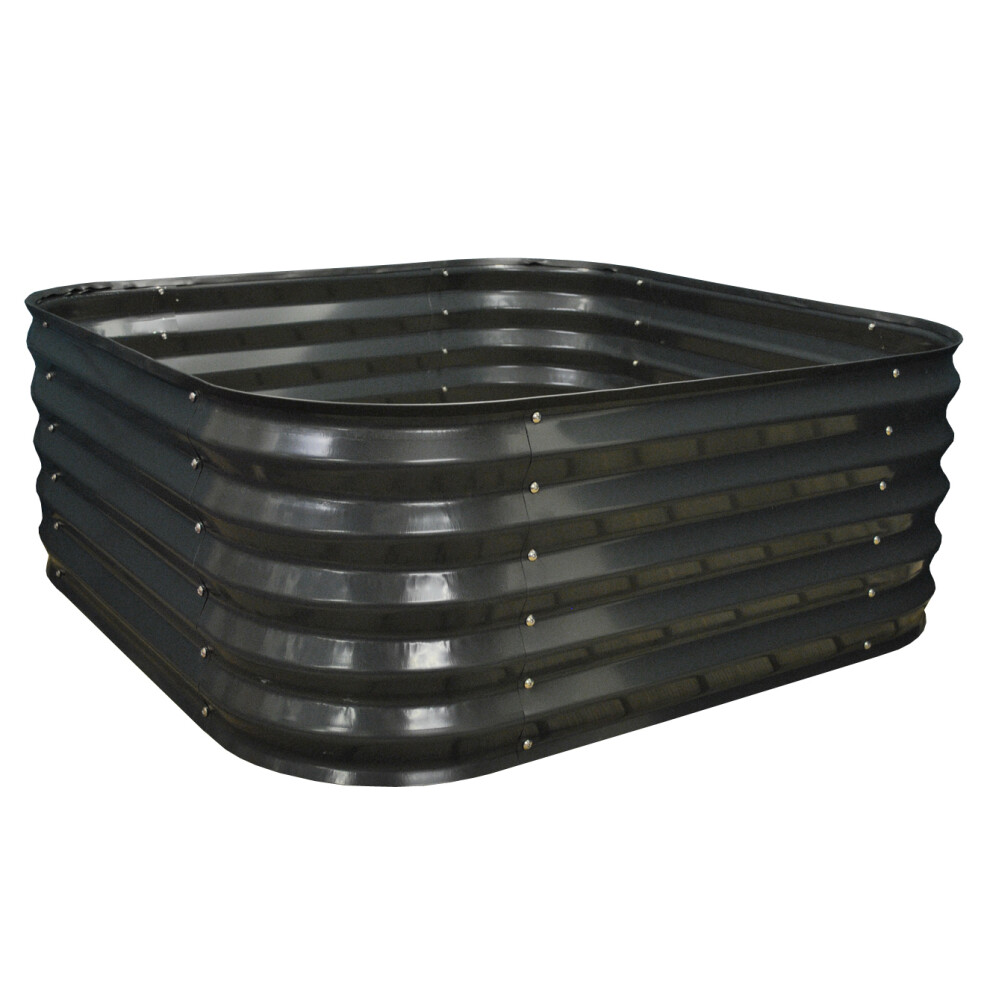 Selections Large Metal Raised Vegetable Bed In (120Cm) Dark/Grey
