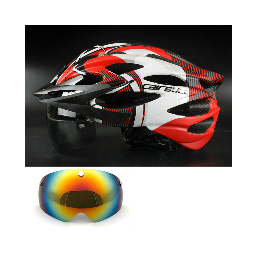 (Color 8) Ultralight Road Cycling Helmet With Taillight Red and Visor Sport Helmet-image-OPC-PGNBPM9-NEW