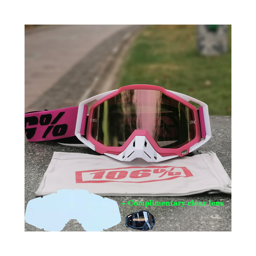 (style 3) 106%Dirt Bike Goggles UV Protection Motocross Glasses ATV Off Road Skiing