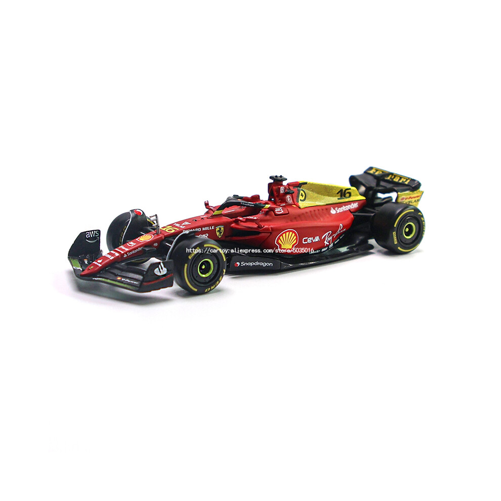 (2022 Monza F1-75 16) 1:43 Latest #55 Sainz 2022 F1 Ferrari F1-75 75th anniversary #16 Leclerc  Alloy Toy Car Model Super Formula Die Cast Mod-image-OPC-PGNBPQP-NEW