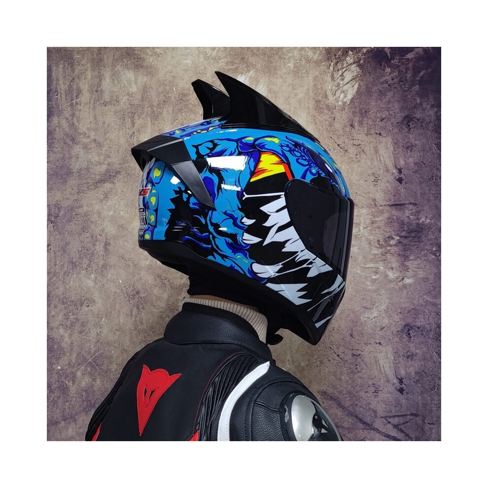 (S, e9) DOT approved motorcycle helmet racing full face helmet capacete double-image-OPC-PGNBTJW-NEW
