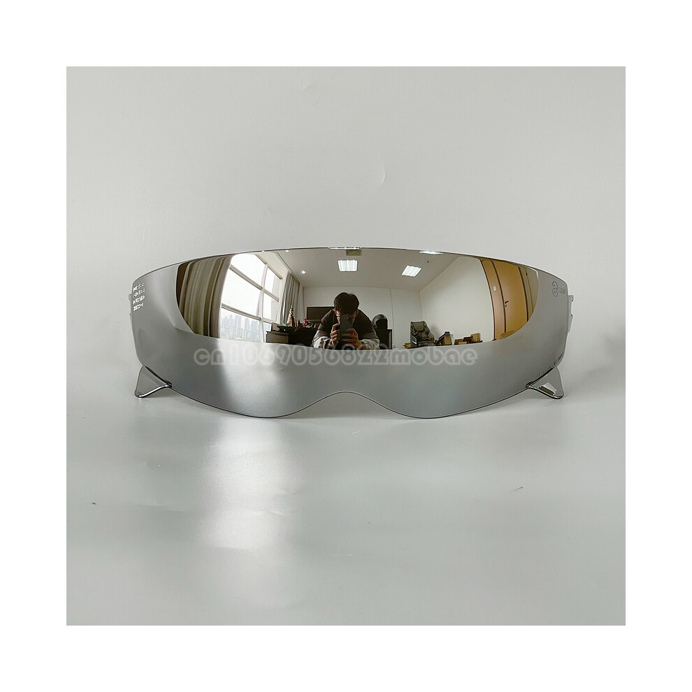 (Silver) Motorcycle Helmet Lens Visor for Scorpion EXO Combat/Covert-X Retro Helmet-image-OPC-PGNBVWZ-NEW