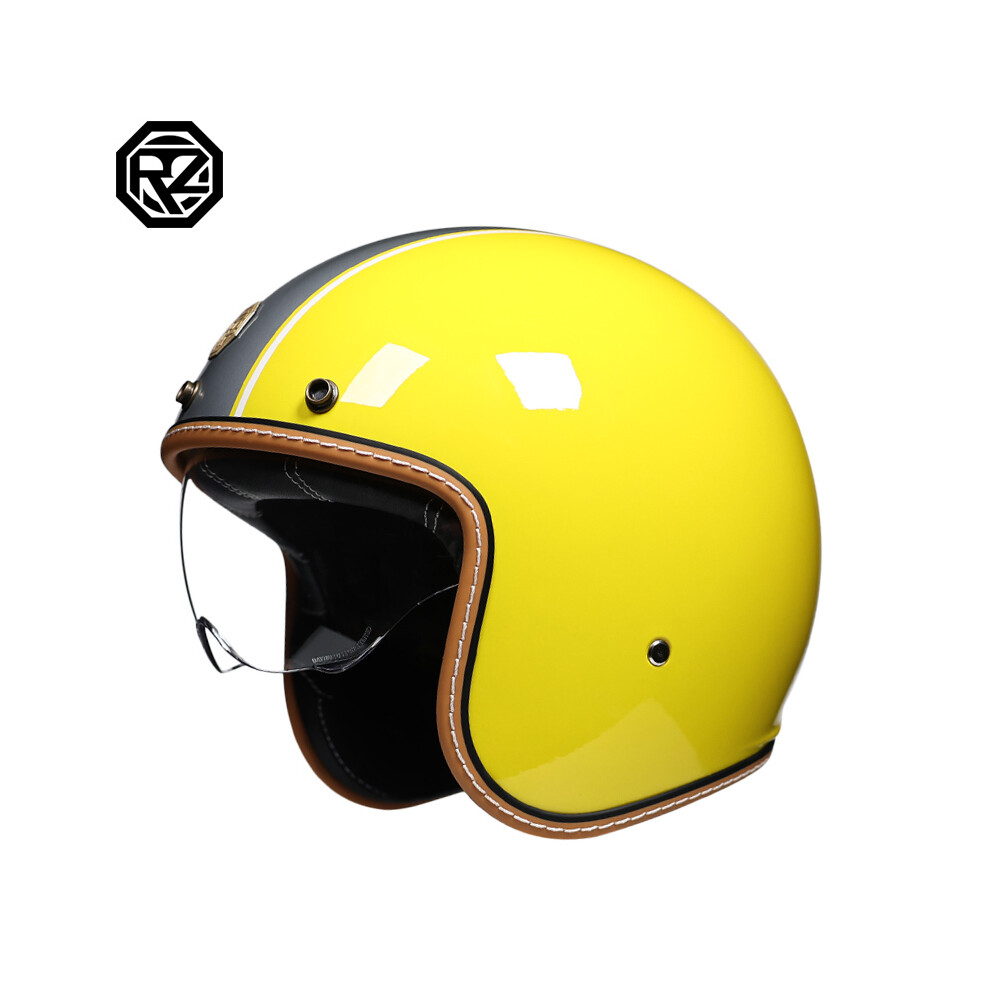 (xL, 3) Latest Retro Motorcycle Helmet Open Face 3/4 Chopper Bicycle Helmet Capacete-image-OPC-PGNBVVK-NEW