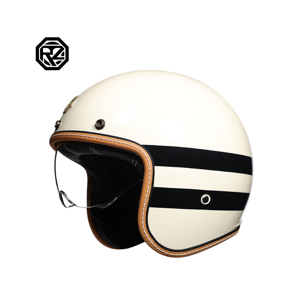 (xL, b2) Latest Retro Motorcycle Helmet Open Face 3/4 Chopper Bicycle Helmet Capacete-image-OPC-PGNBVVT-NEW
