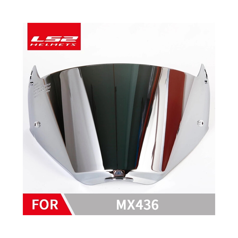 (Silver) LS2 Pioneer helmet visor anti-scratch lens Suitable for ls2 mx436 full-image-OPC-PGNBWGT-NEW
