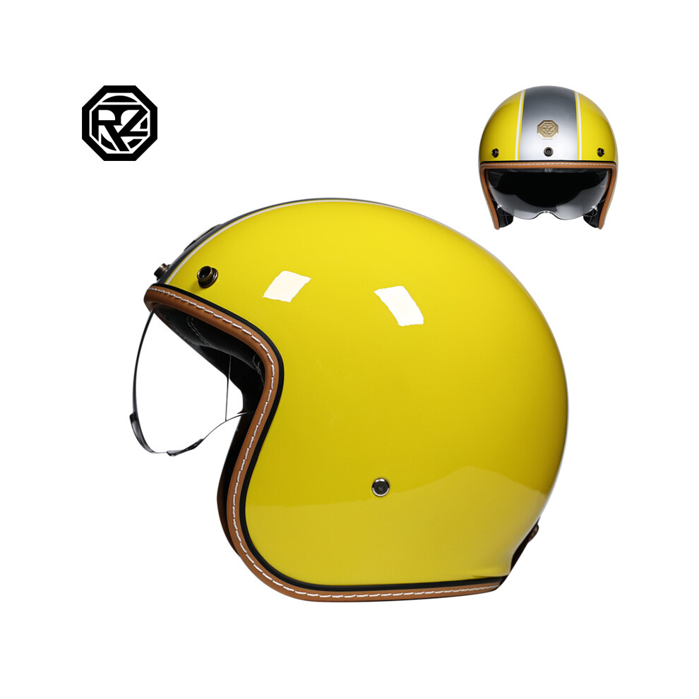 (L, 11) Latest Retro Motorcycle Helmet Open Face 3/4 Chopper Bicycle Helmet Capacete-image-OPC-PGNBWJV-NEW