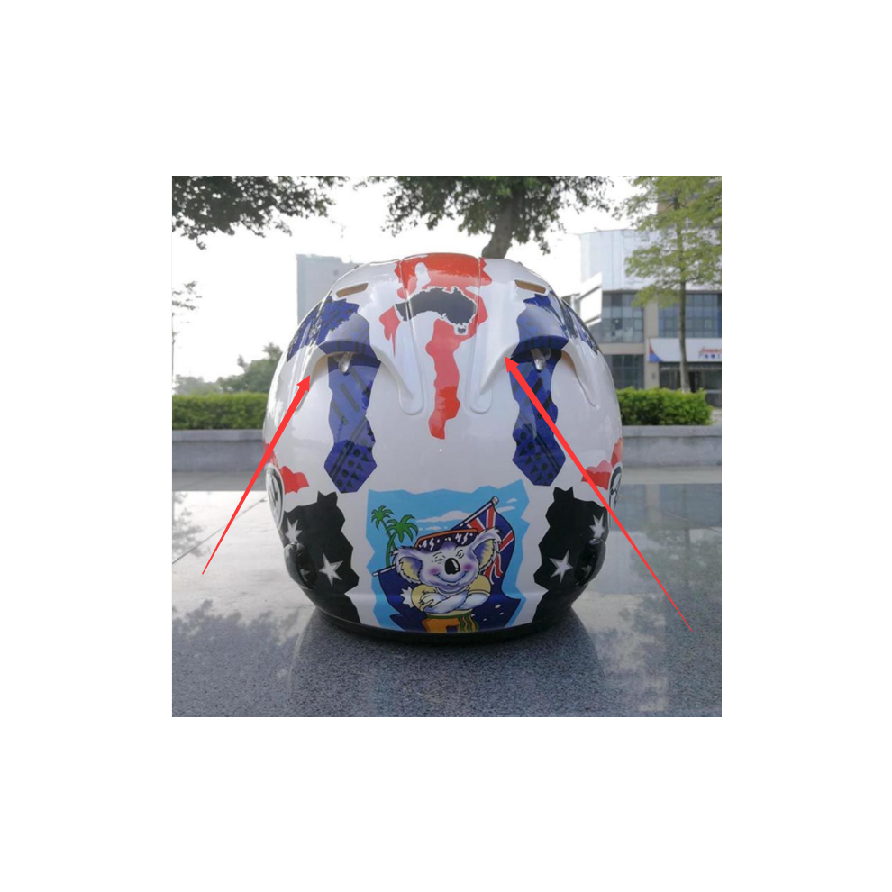 (2pcs a) Top For Arai 3/4 Helmet Sz-ram 3 Hermonza Lens 18 Helmet Visor Black Gold-image-OPC-PGNBWWC-NEW