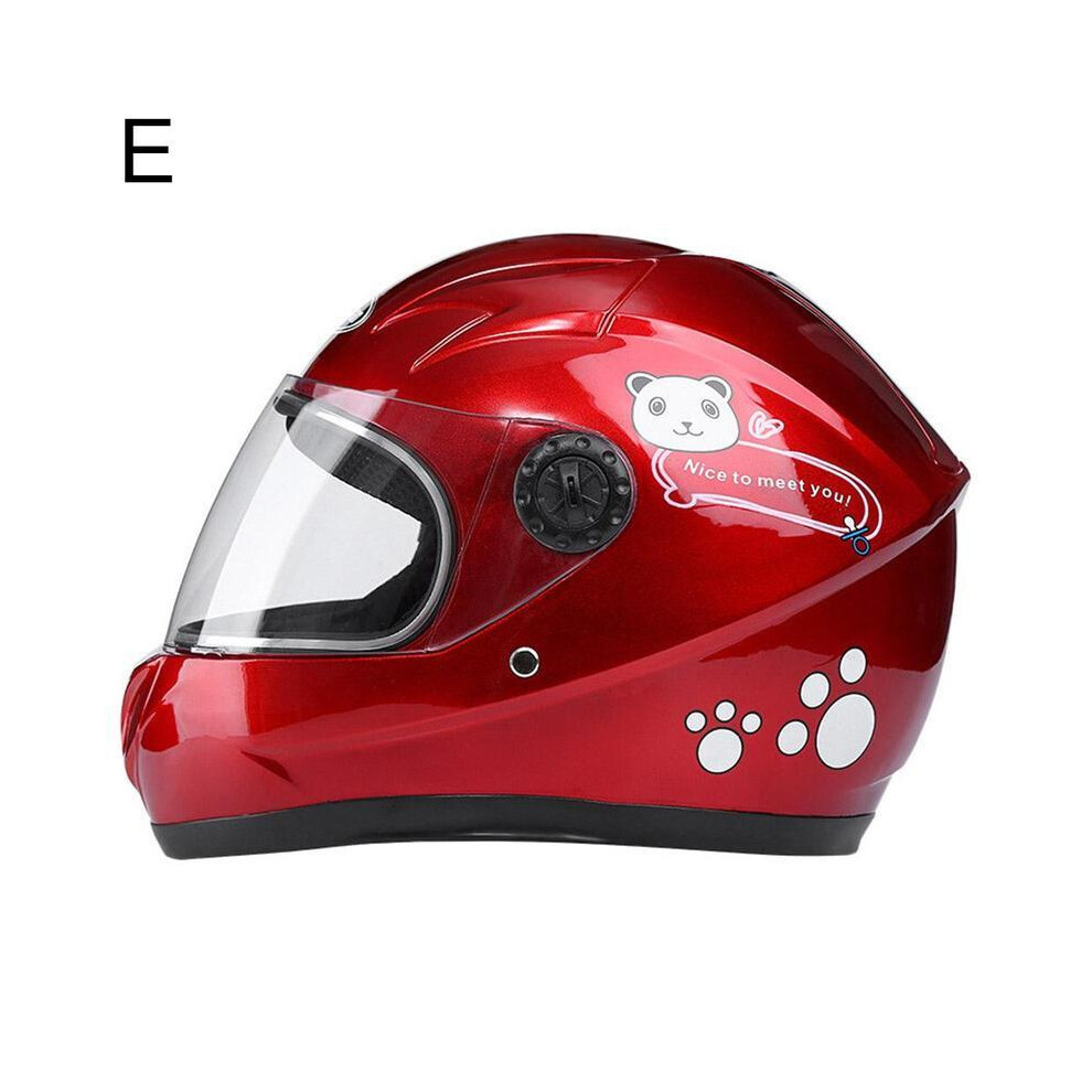 (E) Children Helmet Motorcycle Helmet Scooter Crash  Boy And Girl Kid Lovely-image-OPC-PGNBXFP-NEW