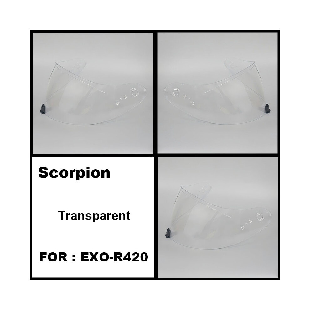 (Clear) Capacete SCORPION EXO-R420 Helmet Visor Shield Lens Motorcycle Accessories-image-OPC-PGNBXHW-NEW