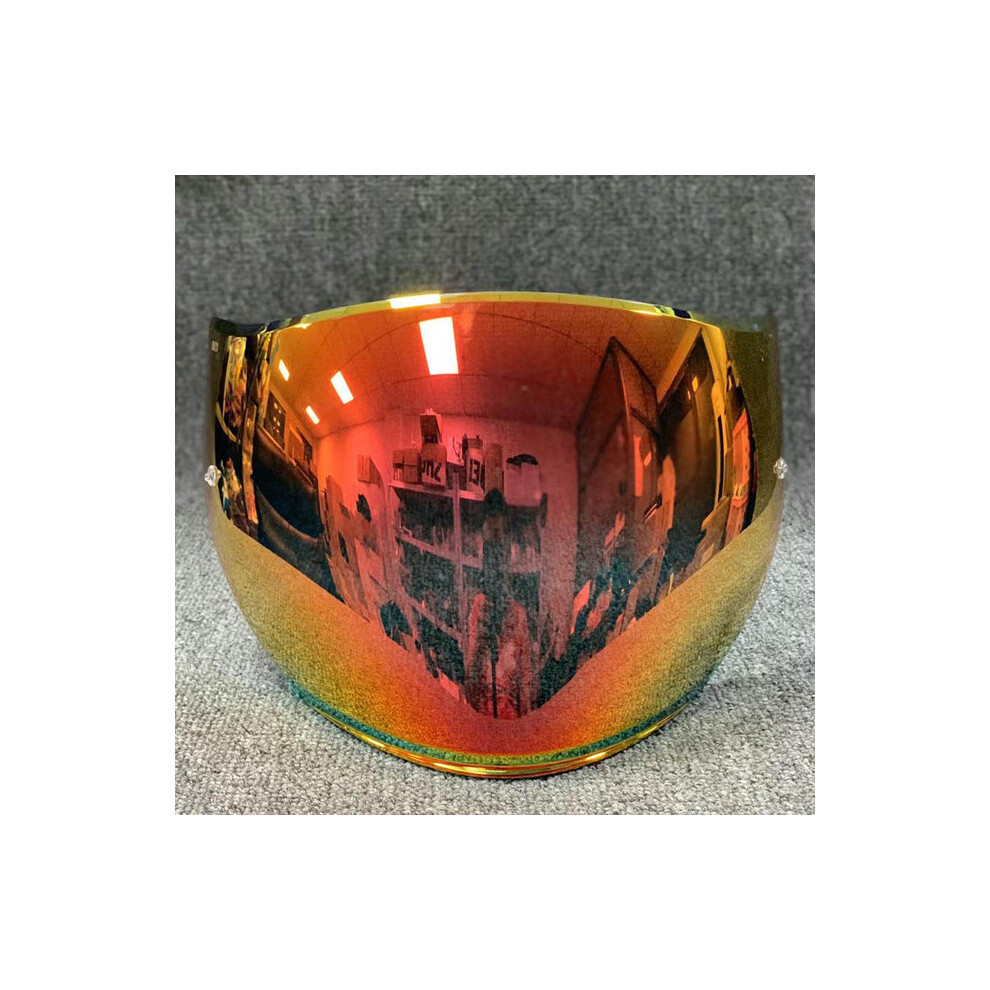 (Red) 3/4 Helmet Lens Motorcycle open face Half helmet Lens Visor case for-image-OPC-PGNBXNM-NEW