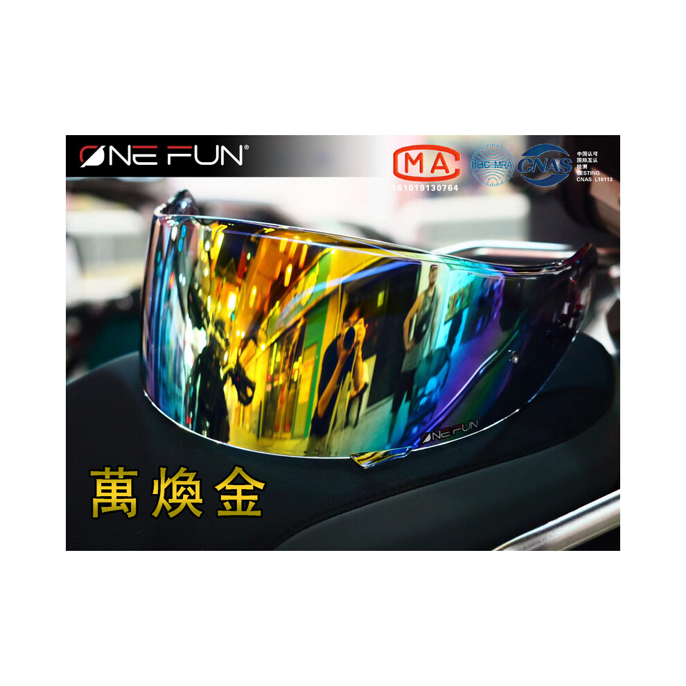 (Rainbow Gold) Helmet Visor for SHOEI GT Air Neotec CNS1 TC5 TC9 GT Air2 Helmet Shield-image-OPC-PGNBXPM-NEW
