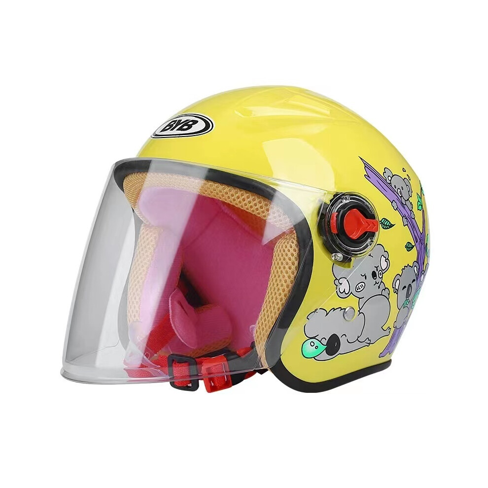 (M, 2) Fashion Children Helmet Motorcycle Helmet Scooter Crash Helmet Boy and-image-OPC-PGNBXWQ-NEW