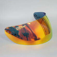 (Red gold visor) Helmet Visor lens Motorcycle Full Face Helmet Visor Lens Plating Lens
