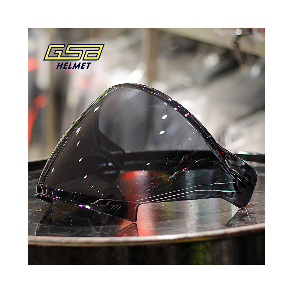 (dark tea) GSB 263 Helmet Original Lens Electroplated Gold Transparent Mirror Motorcycle-image-OPC-PGNBY5S-NEW