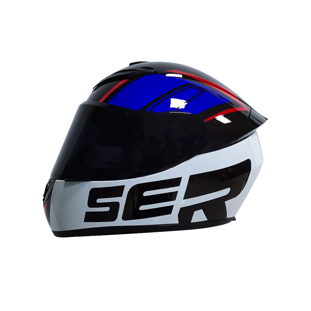 (L, E008) Men's Motorcycle Helmet For Women Full Face Man Single Lens Moto Helmet-image-OPC-PGNBY86-NEW