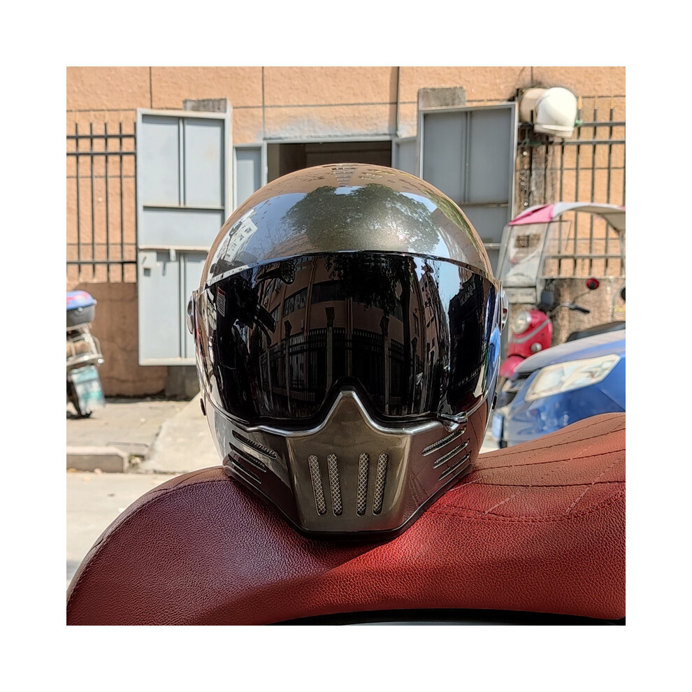(L, 20) Retro motorcycle helmet ABS Light cruiser full coverage helmet for men-image-OPC-PGNBYFF-NEW