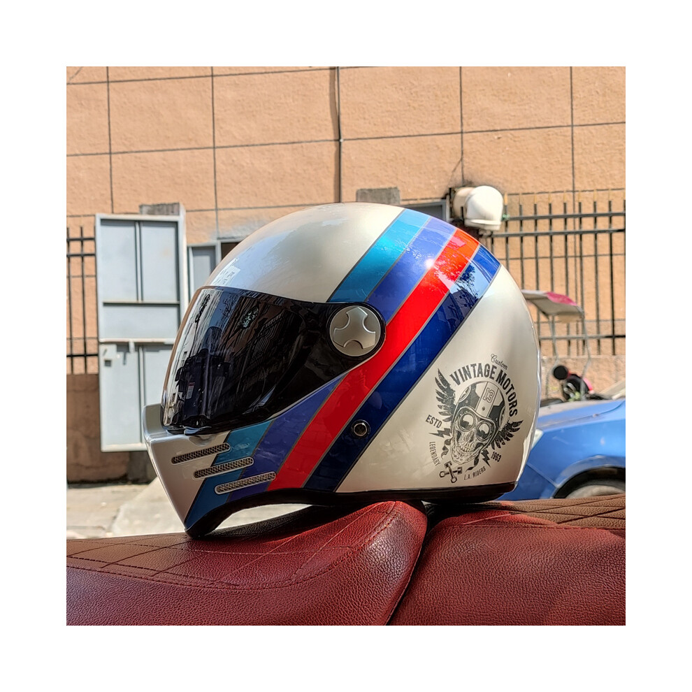 (xxL, 22) Retro motorcycle helmet ABS Light cruiser full coverage helmet for men-image-OPC-PGNBYHB-NEW