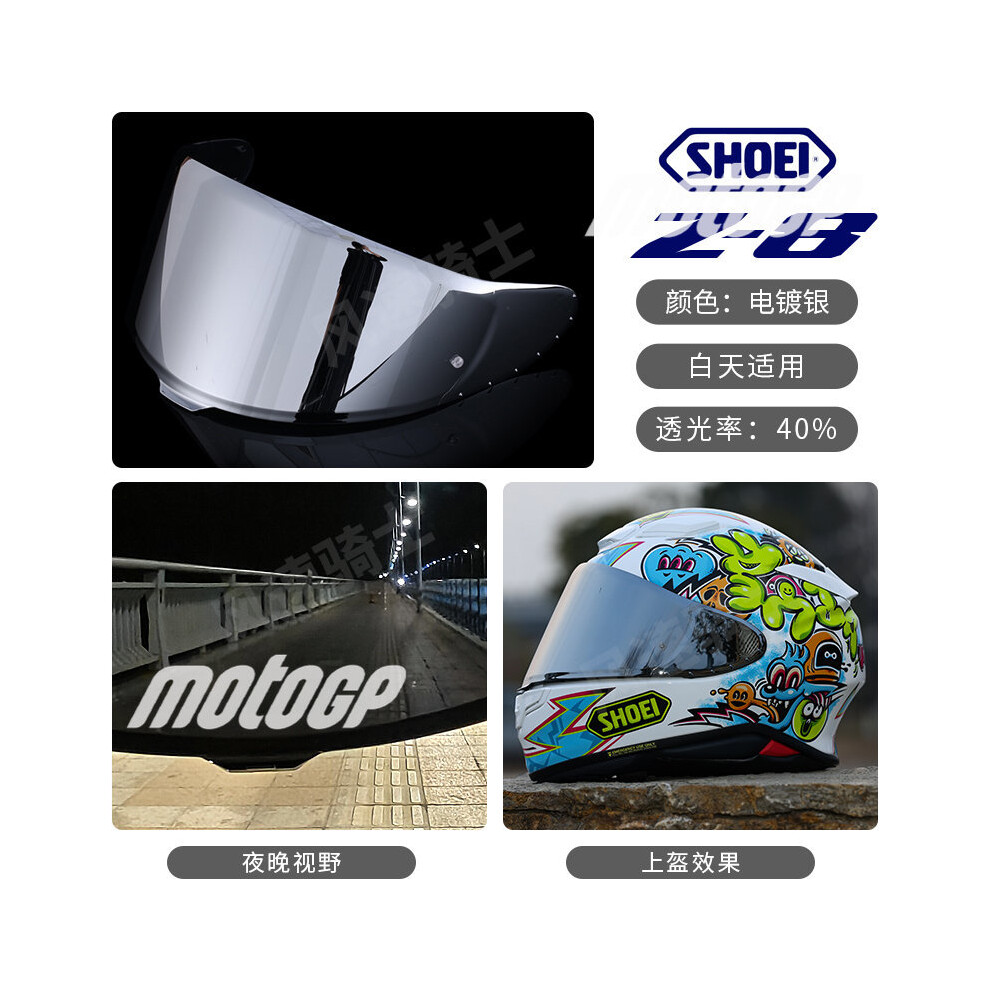 (Sliver) For SHOEI RF1400 NXR2 CWR-F2 CWR-F2R Z8 X15 X-Fifteen X-SPR Pro Helmet-image-OPC-PGNBZC6-NEW