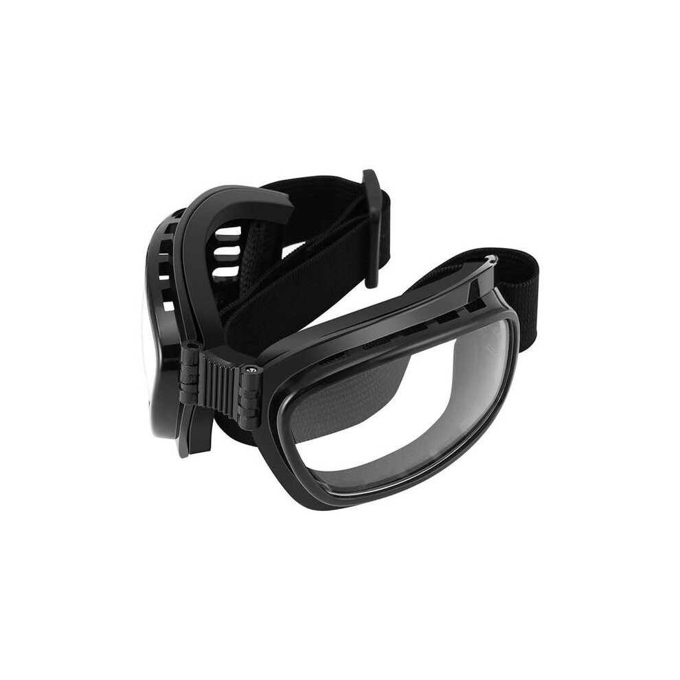 (transparent lens) Motorcycle Goggles Polarized Day Night Cycling Sunglasses Temples Band