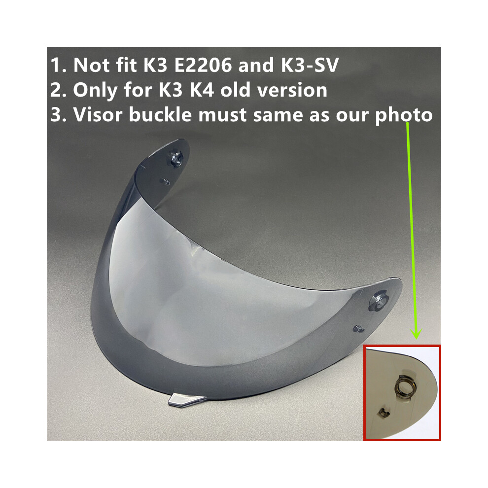 (Light Black) Motorcycle Helmet Visor Lens Shield for AGV K4 K3 Viseira Capacete Face-image-OPC-PGNC9NP-NEW