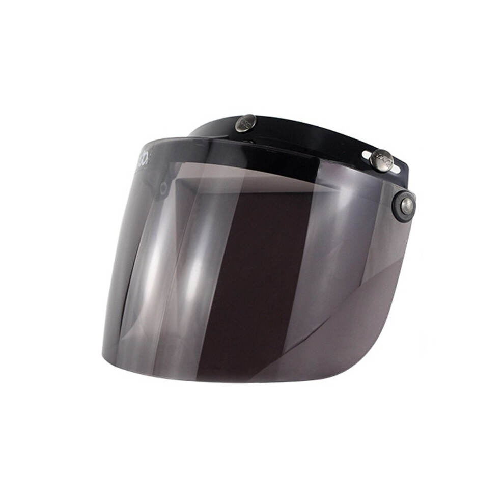 (Dark Tawny) 2023 New Open Face Helmet Visor Motorcycle Helmet Bubble Visor Lens Bubble-image-OPC-PGNC9YK-NEW