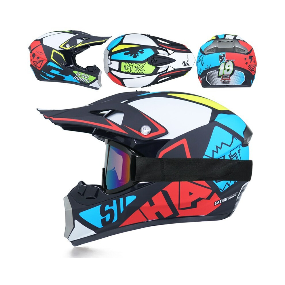 (S, 7) Motocros Kask Cross Downhill Soporte Casco Off Road Helmet Racing Classic-image-OPC-PGNCFWX-NEW