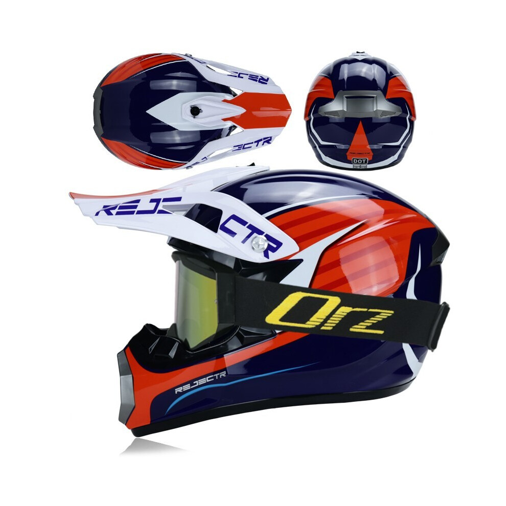 (xL, 14) Motocros Kask Cross Downhill Soporte Casco Off Road Helmet Racing Classic-image-OPC-PGNCFX9-NEW