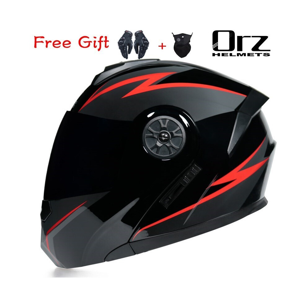 (M, 5) ORZ New Motorcycle helmet full face racing with Double sun visor Women-image-OPC-PGNCF2S-NEW
