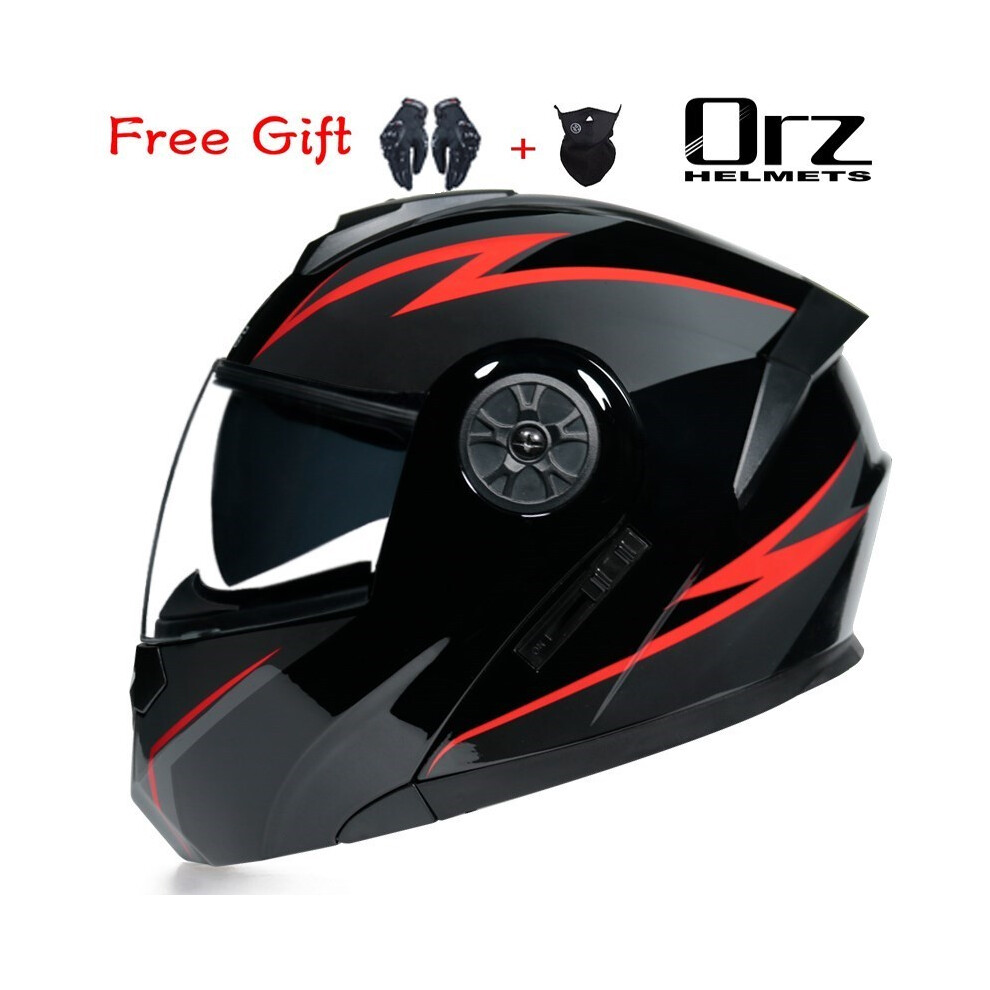 (xL, 6) ORZ New Motorcycle helmet full face racing with Double sun visor Women-image-OPC-PGNCF6G-NEW