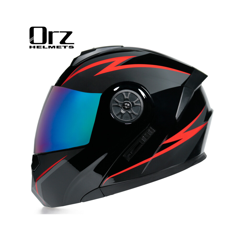 (xL, 8A) ORZ-161 Modular Flip Motorcycle Helmet Motocicleta Casco Double Sunshade-image-OPC-PGNCGWC-NEW
