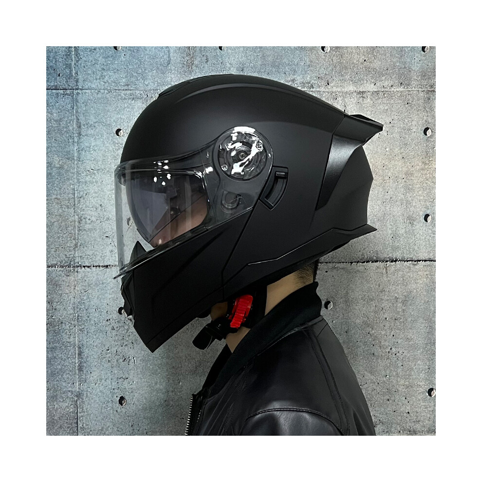 (S, 20) Modular Helmet Dual Lens Flip Up Racing Helmet Unisex Standard Motorcycle-image-OPC-PGNCH7K-NEW