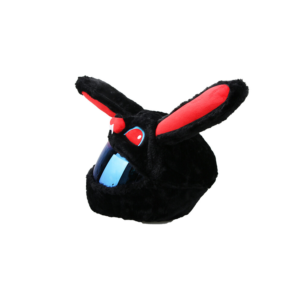 (S, Black Rabbit) Plush Cover for Motorcycle Helmet Accessories Full Helmet Case Motorcycle-image-OPC-PGNCGJV-NEW