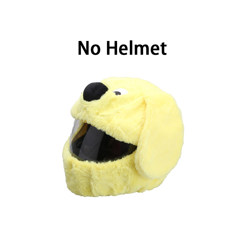 (S, Yellow dog) Plush Cover for Motorcycle Helmet Accessories Full Helmet Case Motorcycle-image-OPC-PGNCGKQ-NEW