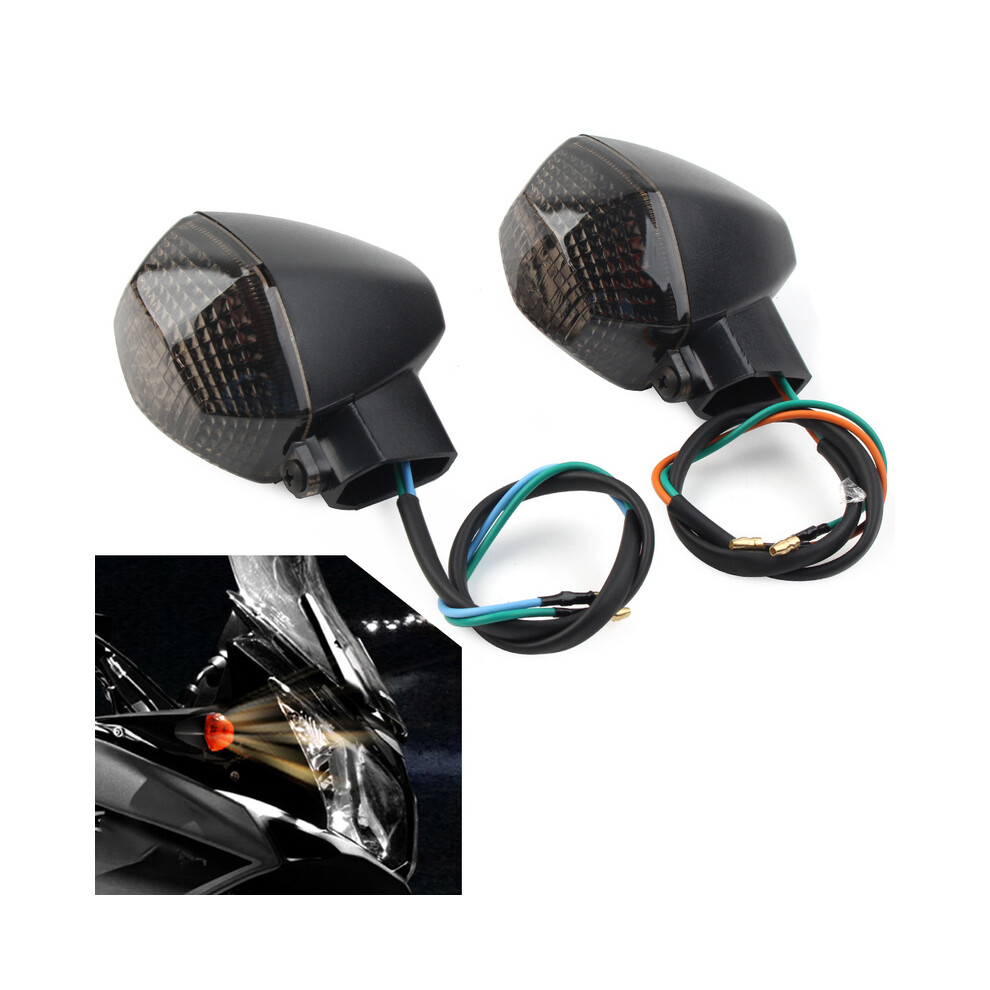 (Brown) 2Pcs Motorbike Front Turn Signal Brake Light Indicator Bulb Flashing Lamp-image-OPC-PGNCRFN-NEW