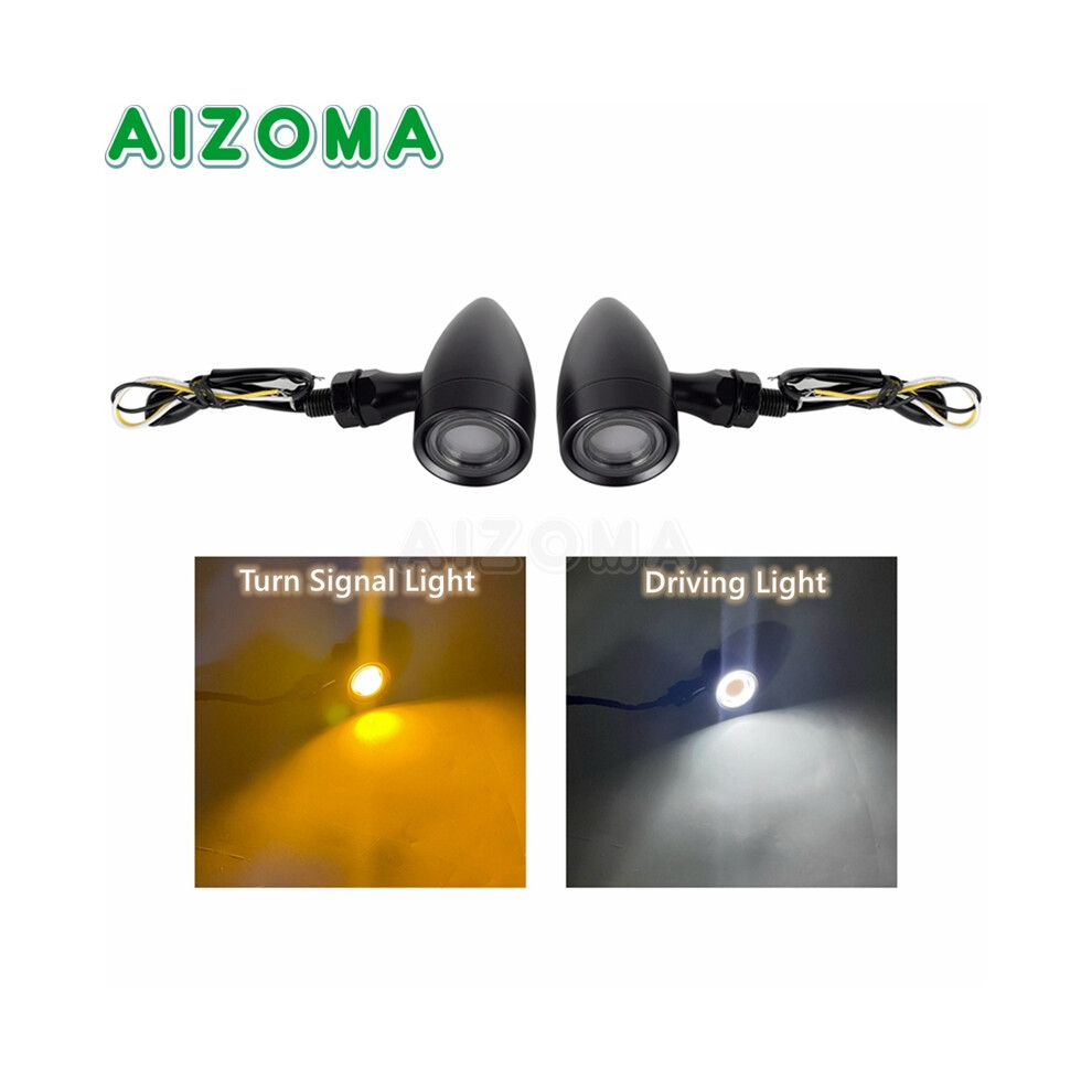 (4647 Black) 10mm Motorcycle Smoke Lens Red Amber LED Turn Signal Light Bullet Flashing-image-OPC-PGNCRJ9-NEW