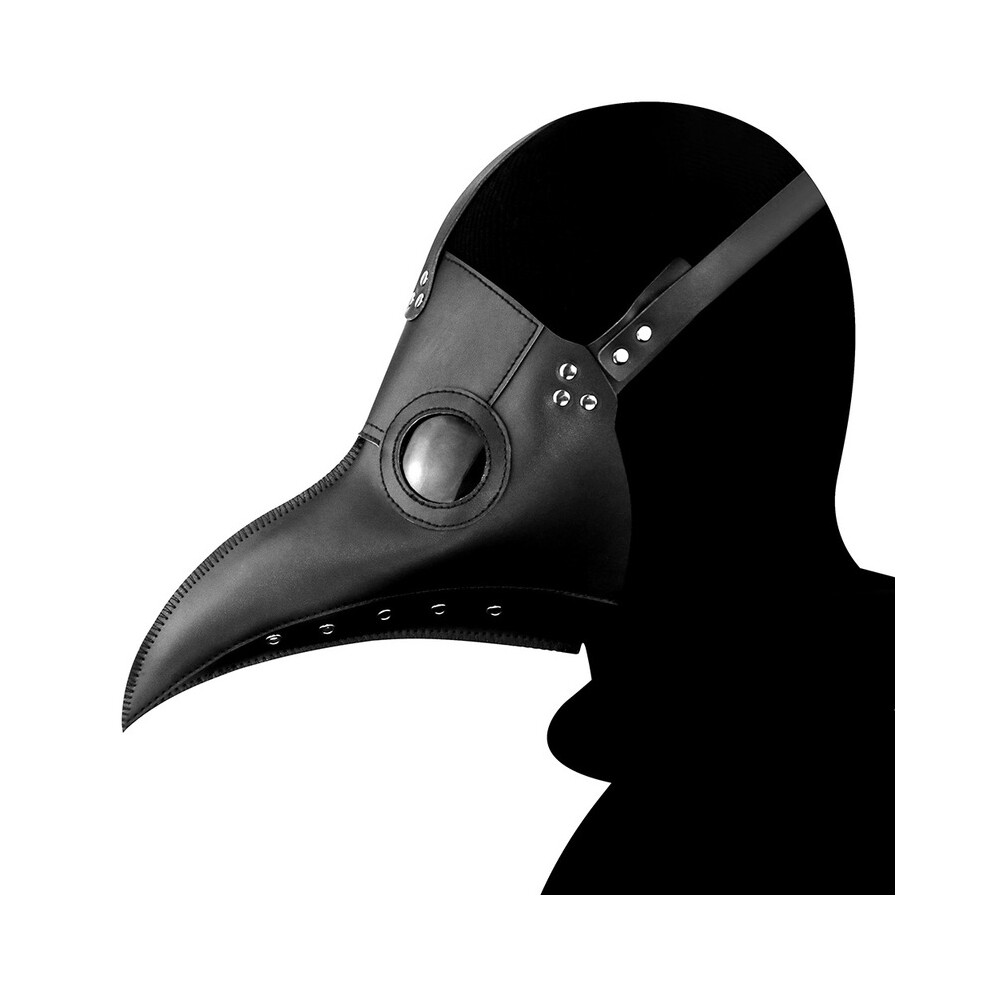 (065b mask) Adult Halloween Plague Doctor Cosplay Mask Steam Punks Scary Horror Pu-image-OPC-PGNDKVC-NEW