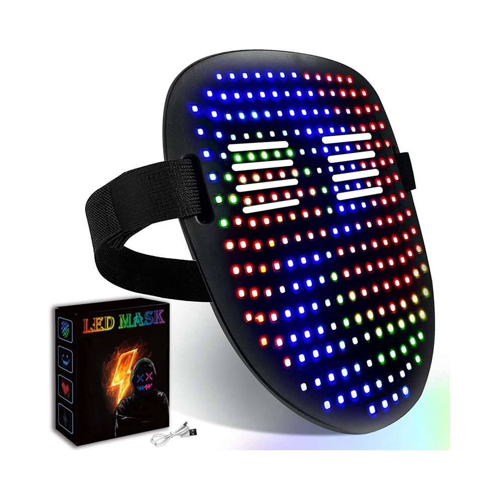 New Maxpower (Gesture Sensing) Variable Led Mask Bluetooth App Control Diy Shining Mask Programmable