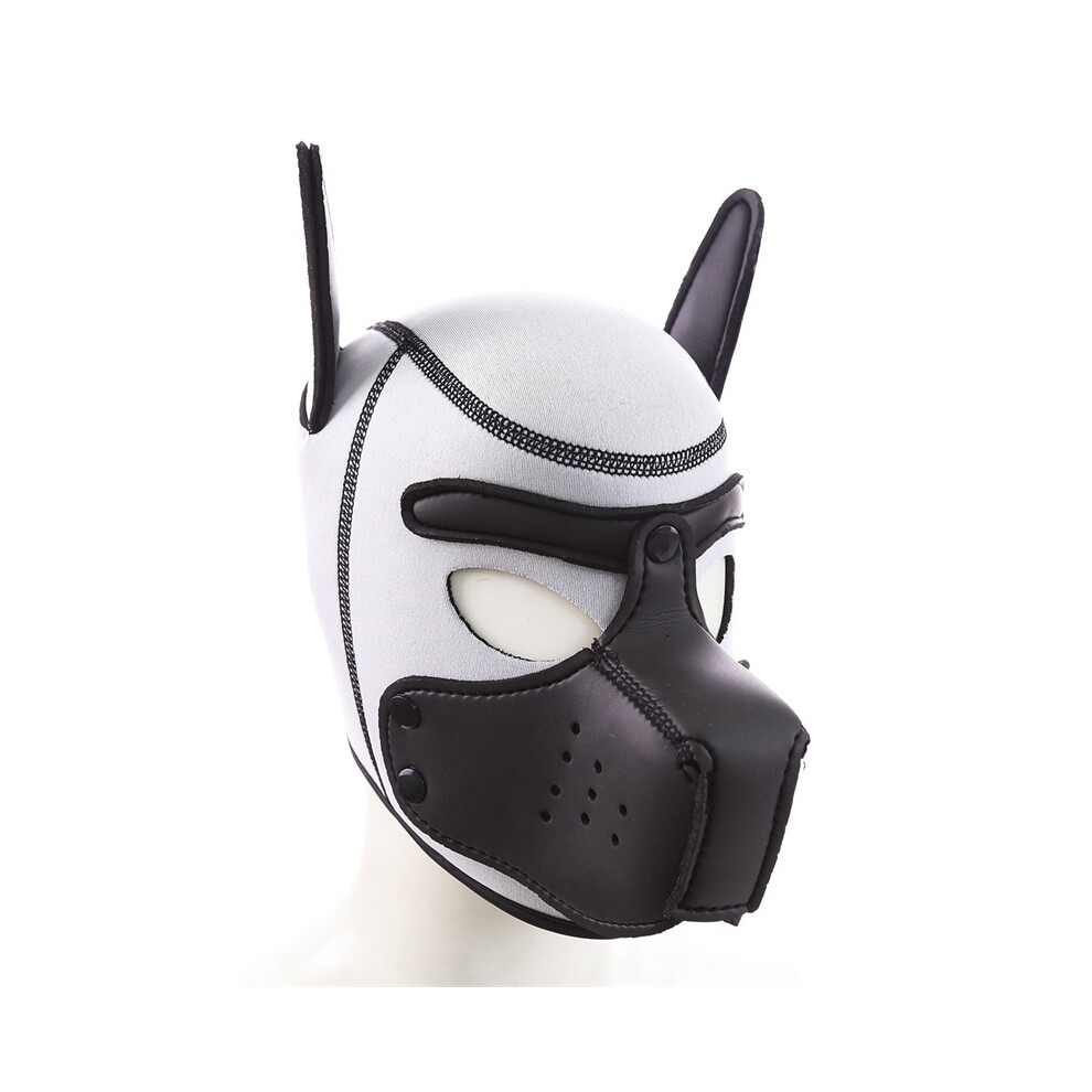 (White) 2023 New Unisex Sexy Puppy Masks Cosplay Costumes Sponge Open Mouth Hole-image-OPC-PGNDMZT-NEW