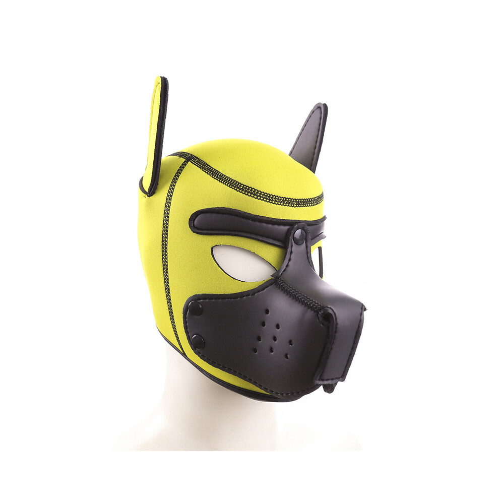 (Yellow) 2023 New Unisex Sexy Puppy Masks Cosplay Costumes Sponge Open Mouth Hole-image-OPC-PGNDMZV-NEW