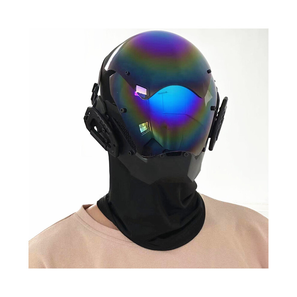 (Without lamp) Bluetooth App Led punk Mask Diy Text Animation Music Festival Party Cosplay-image-OPC-PGNDNTD-NEW