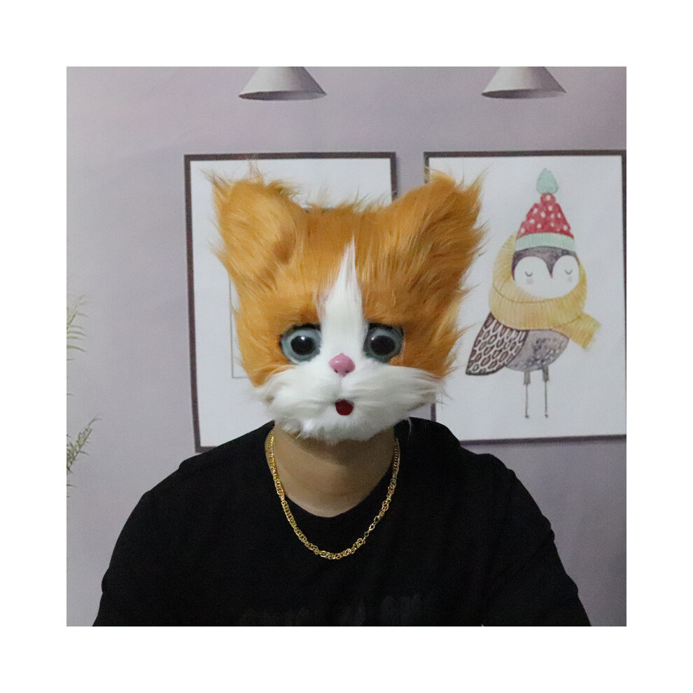 (Cat B) Creepy Teddy Bear Rabbit Bloody Mask Masquerade Horror Animal Half Face-image-OPC-PGNDP67-NEW