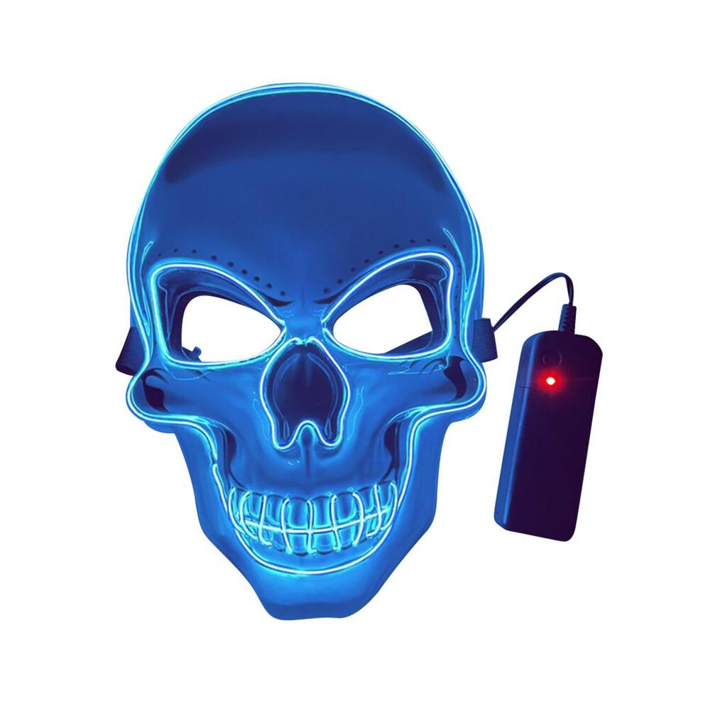 (14) 20 Colors Halloween LED Mask DJ Party Light Up Masks Glow In Dark Scary-image-OPC-PGNDP8D-NEW